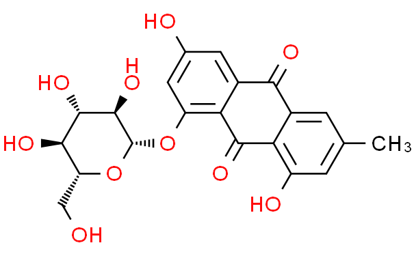 大黄素-8-β-D-吡喃葡萄糖苷