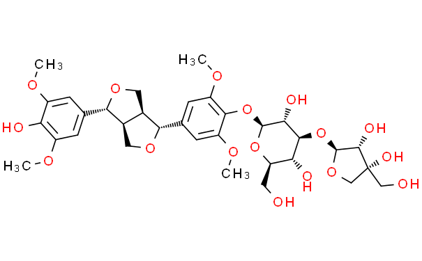 丁香树脂酚4OβD呋喃芹糖基1→2βD吡喃葡萄糖苷
